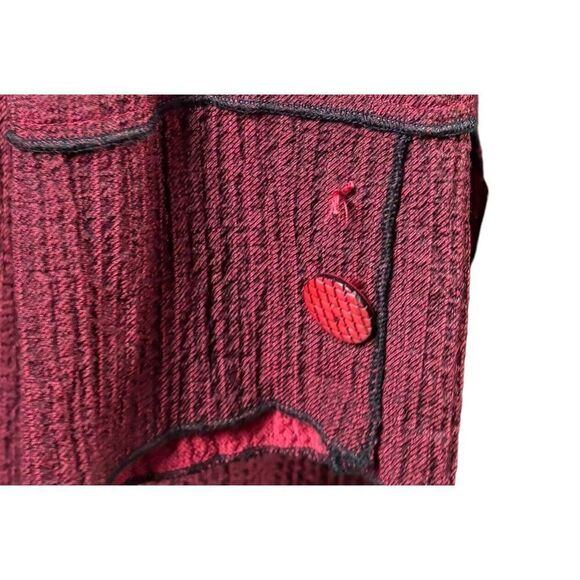 Habitat Clothes To Live In Tunic Size Medium Burgundy Cowl Neck Lagenlook Boho - Picture 5 of 11